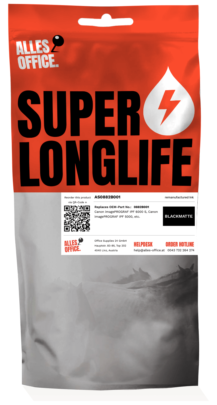 Superlonglife Canon 0882B001 / PFI-101MBK Ink