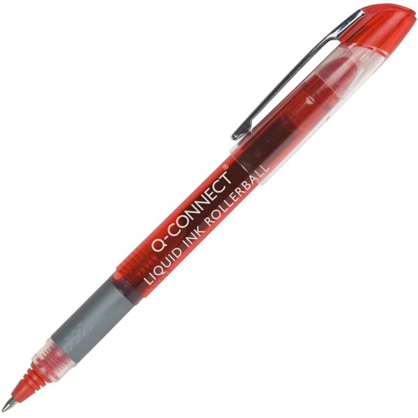 Inkoustový roller Q-Connect, 0,5 mm, červený Inkoustový roller Q-Connect, 0,5 mm, červený