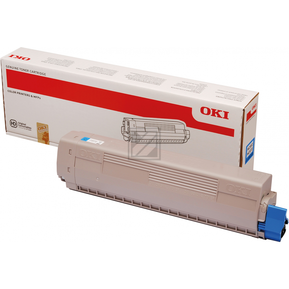 Original OKI 45862839 Toner cyan OKI Toner-Kit cyan (45862839)