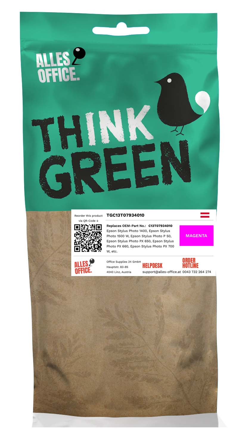 ThinkGreen Epson C13T07934010 / T0793 Ink purpurová ThinkGreen Epson C13T07934010 / T0793 Ink purpurová