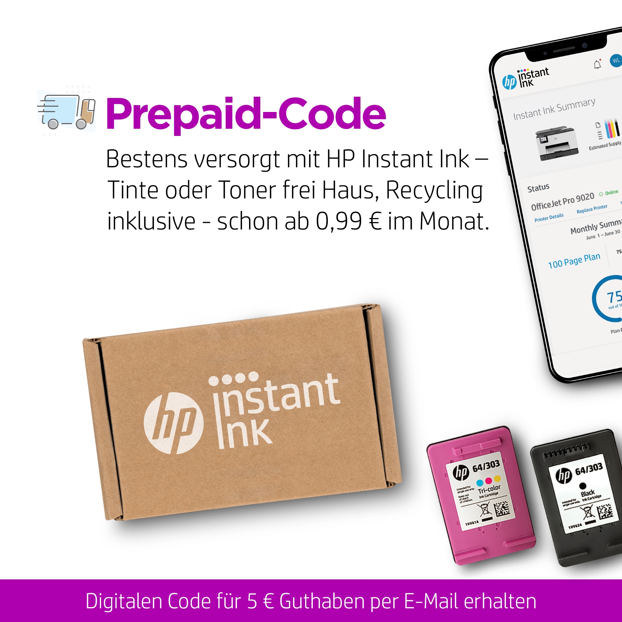 HP DeskJet 2720 Thermal Inkjet A4 4800 x 1200 DPI 7,5 Seiten pro Minute WLAN