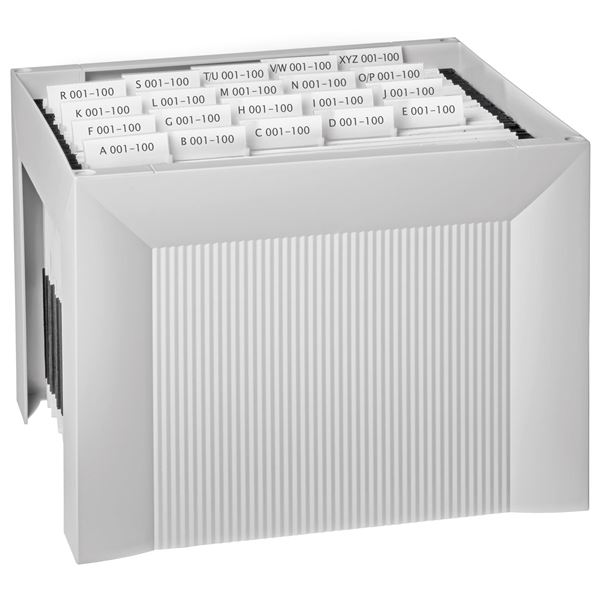 Box na závěs.desky Karat,A4,plastový,šedý