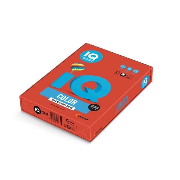 Barev.papír IQ A4-CO44,korál.červ.,80g,500 listů Barev.papír IQ A4-CO44,korál.červ.,80g,500 listů