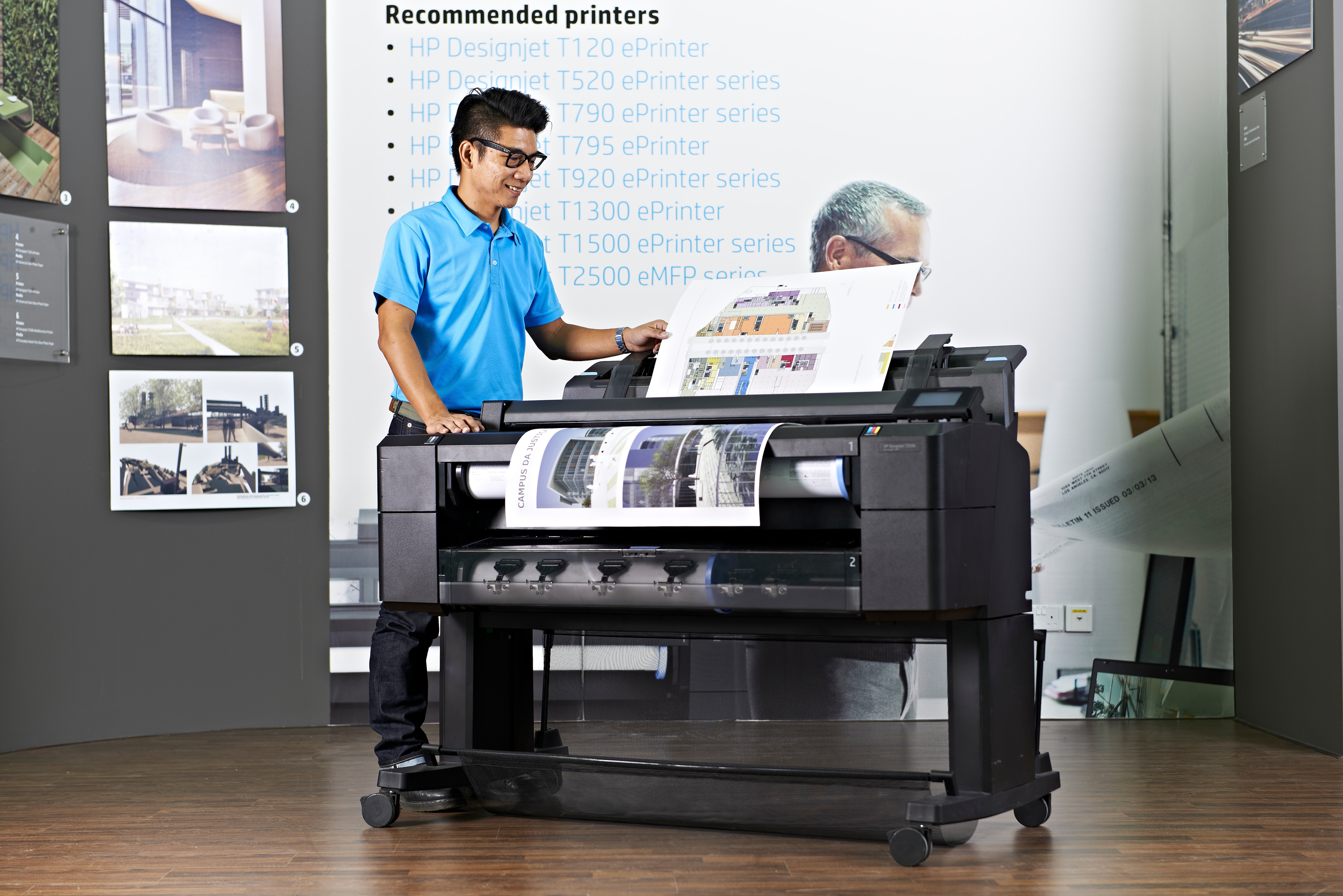 HP Designjet T2530 Großformatdrucker Thermal Inkjet Farbe 2400 x 1200 DPI A0 (841 x 1189 mm) Eingebauter Ethernet-Anschluss