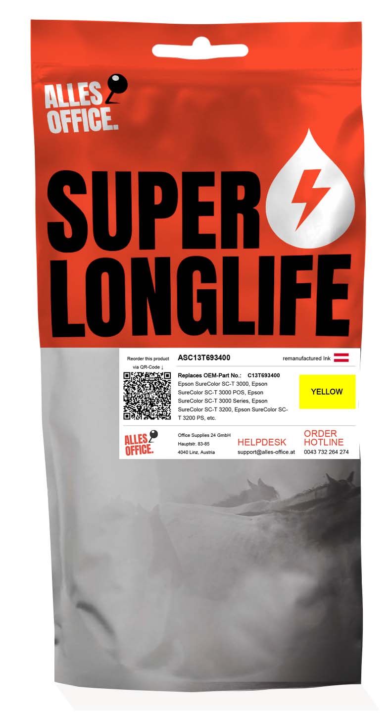 Superlonglife Epson C13T693400 / T6934 Ink žluť