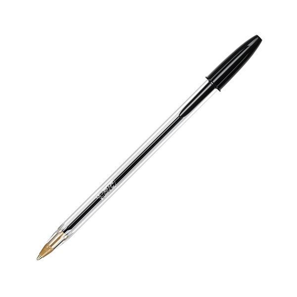 Kuličkové pero s víčkem BIC Cristal, černé