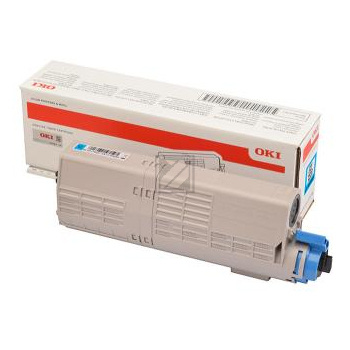 Original OKI 46490607 Toner cyan OKI Toner-Kit cyan HC (46490607)