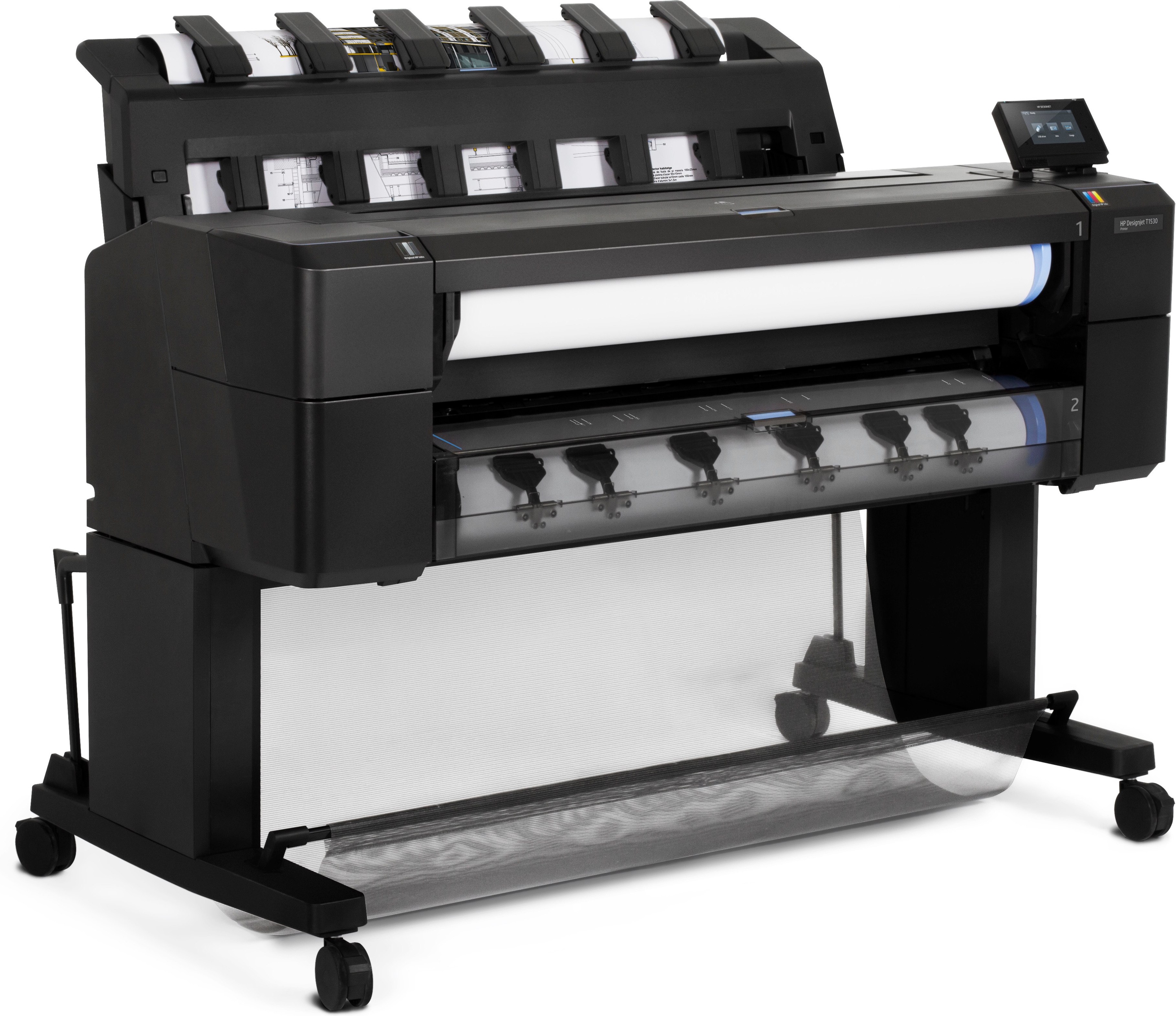 HP Designjet Impresora PostScript de 36" T1530 Großformatdrucker Thermal inkjet Farbe 2400 x 1200 DPI A0 (841 x 1189 mm) Eingebauter Ethernet-Anschluss