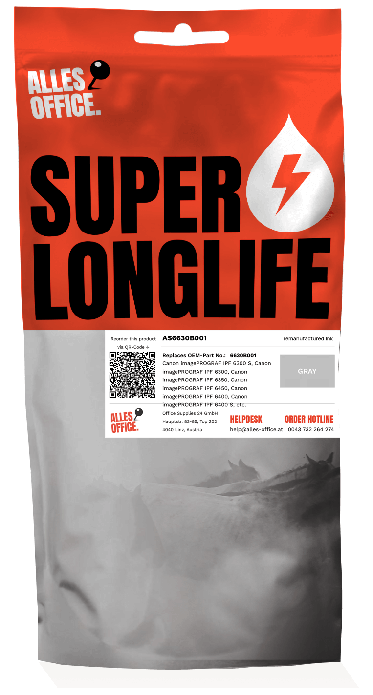 Superlonglife Canon 6630B001 / PFI-106GY Ink šedá