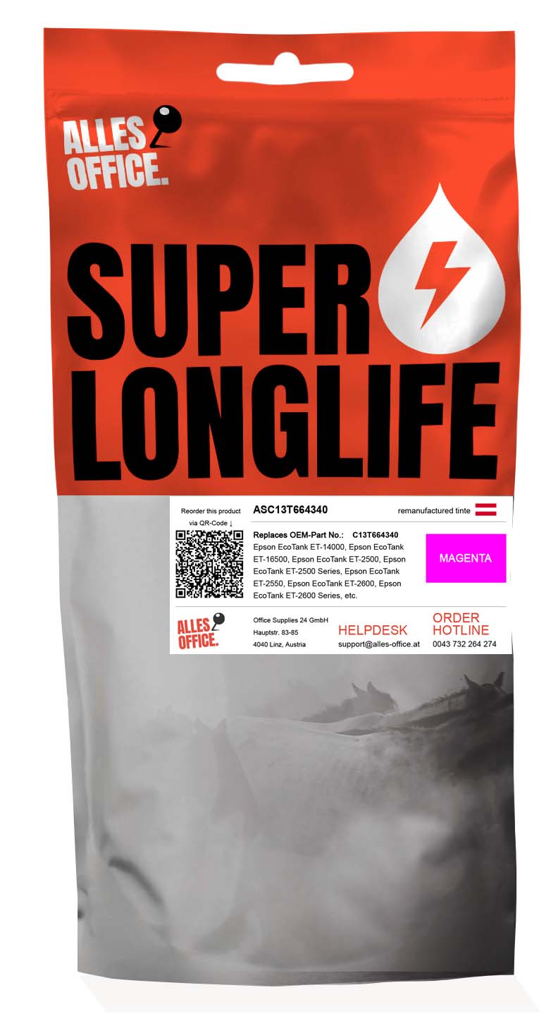 Superlonglife Epson C13T664340 / 664 Ink purpurová