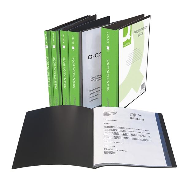 Katalogová kniha Q-Connect - A4,60 kapes,černá,1ks Katalogová kniha Q-Connect - A4,60 kapes,černá,1ks