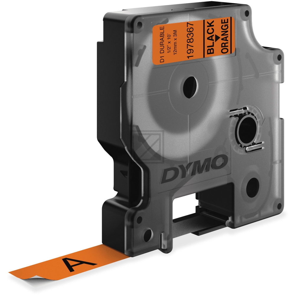 Dymo Schriftbandkassette 12mm schwarz/orange (1978367)