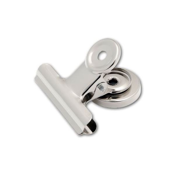 Pružinový klip s magnetem, 50 mm, 100 listů, 6 ks Pružinový klip s magnetem, 50 mm, 100 listů, 6 ks