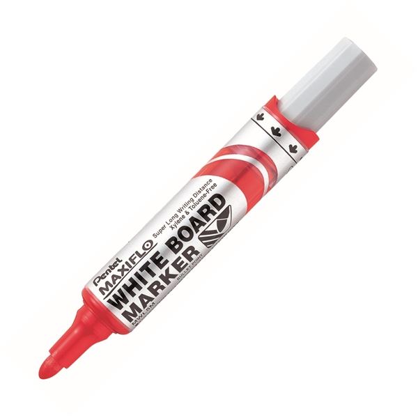 Popisovač na bílé tabule Pentel Maxiflo, červený