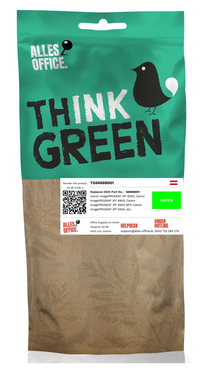 ThinkGreen Canon 6688B001 / PFI-706G Ink zelený