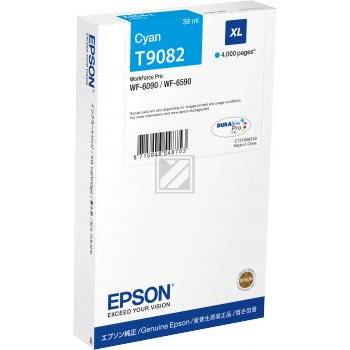 Original Epson C13T90824N / T9082 Tinte cyan Epson Tintenpatrone cyan (C13T90824N, T9082)