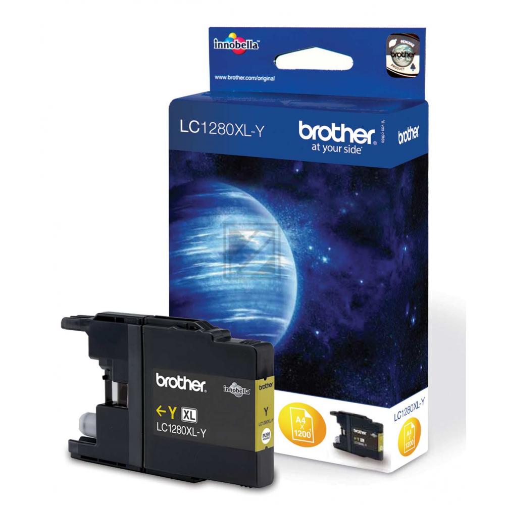 Original Brother LC-1280XLY Tinte gelb Brother Tintenpatrone gelb HC (LC-1280XLY)