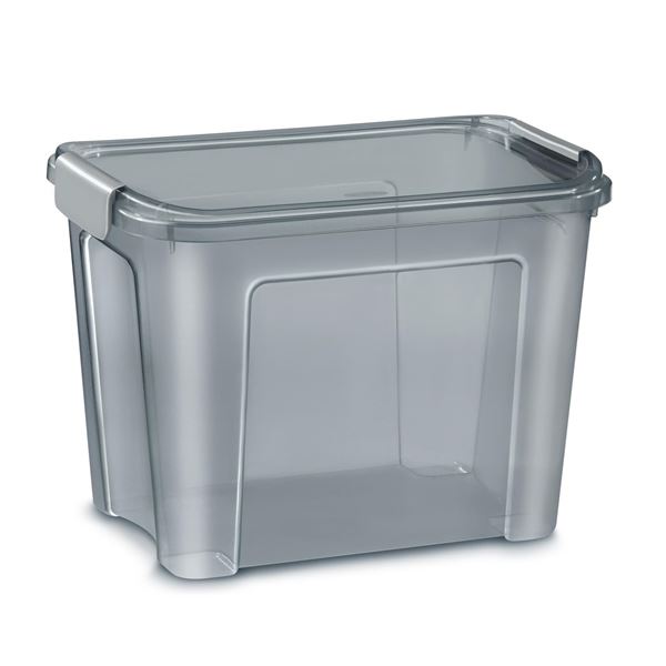 Plastová krabice Shadow-recykl.materiál,šedá,18 l