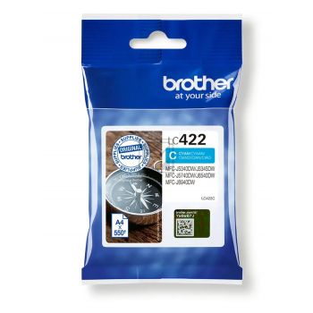 Original Brother LC422C Tinte cyan