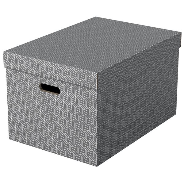 Krabice Esselte Home velké, šedé 3ks