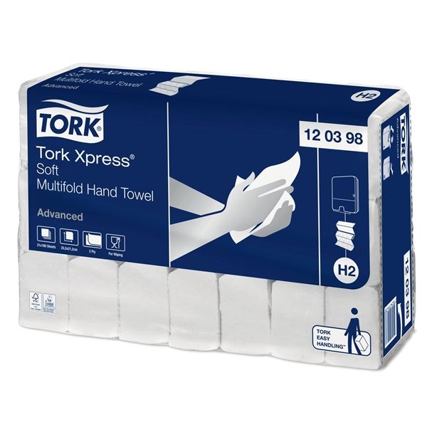 Papírové ručníky Tork Xpress Multiford H2, 2 vr. Papírové ručníky Tork Xpress Multiford H2, 2 vr.