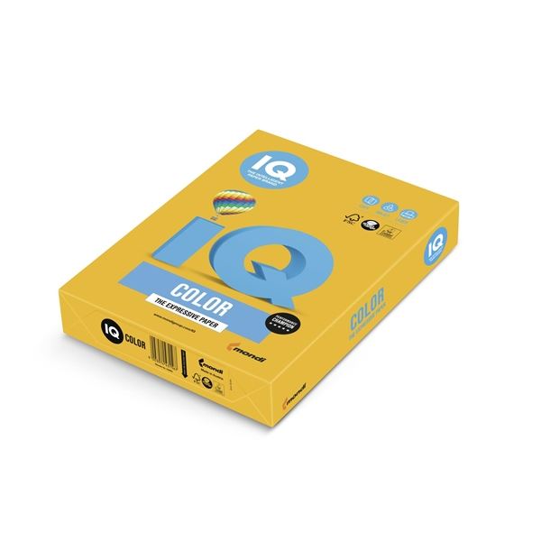 Bar.papír IQ Color A4-AG10,starozlatý,80g/m2,500l. Bar.papír IQ Color A4-AG10,starozlatý,80g/m2,500l.