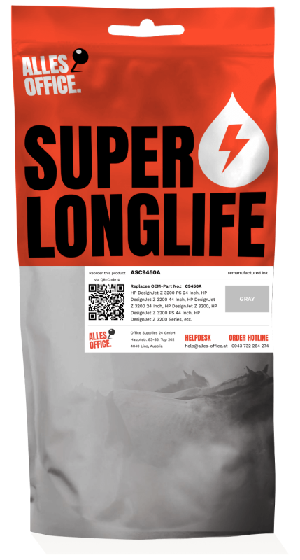 Superlonglife HP C9450A / 70 Ink šedá