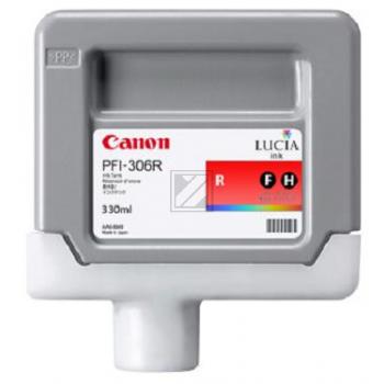 Original Canon 6663B001 / PFI-306R Tinte rot