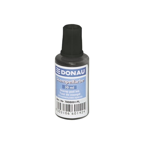 Razítková barva Donau, 30 ml, černá