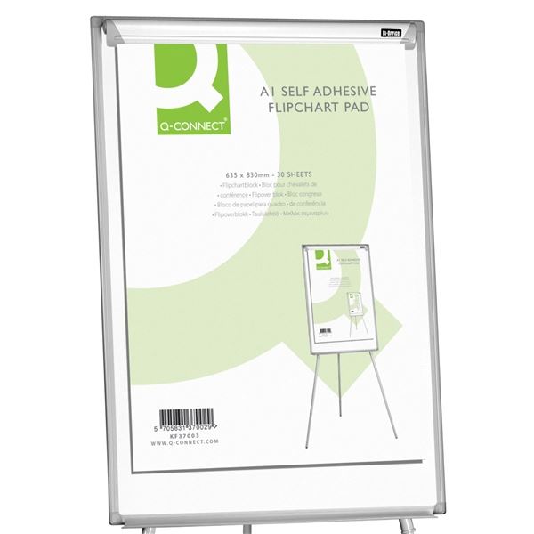 Blok pro flipchart Q-Connect, čistý, 30 listů, 2ks