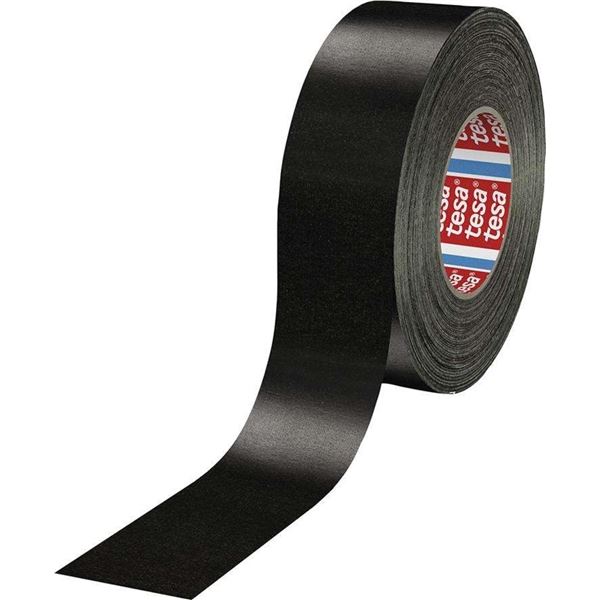 Textilní izolační páska Tesa, černá, 50 mm x 50 m Textilní izolační páska Tesa, černá, 50 mm x 50 m