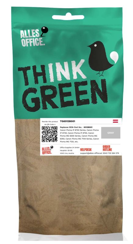 ThinkGreen Canon 6512B001 / CLI-551GY Ink šedá