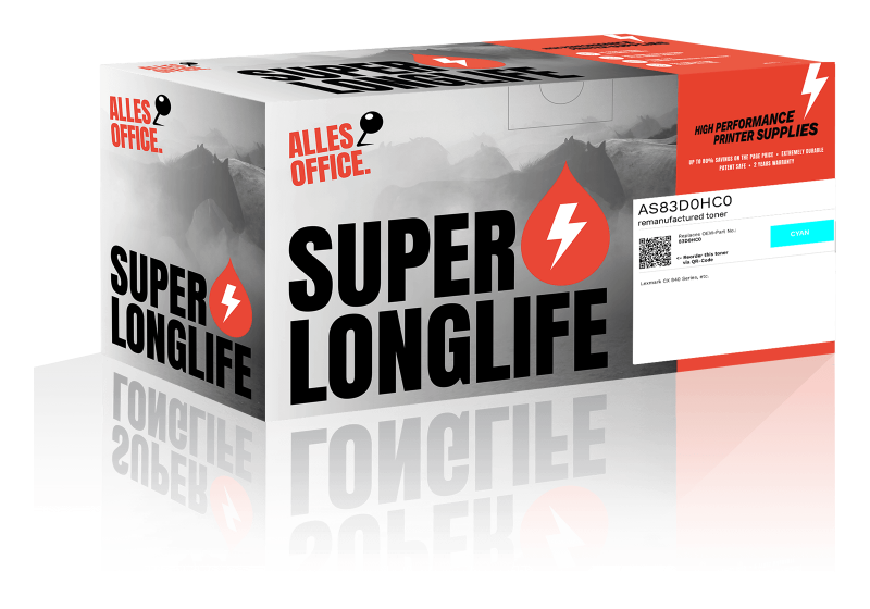 Superlonglife Lexmark 83D0HC0 Toner azurová