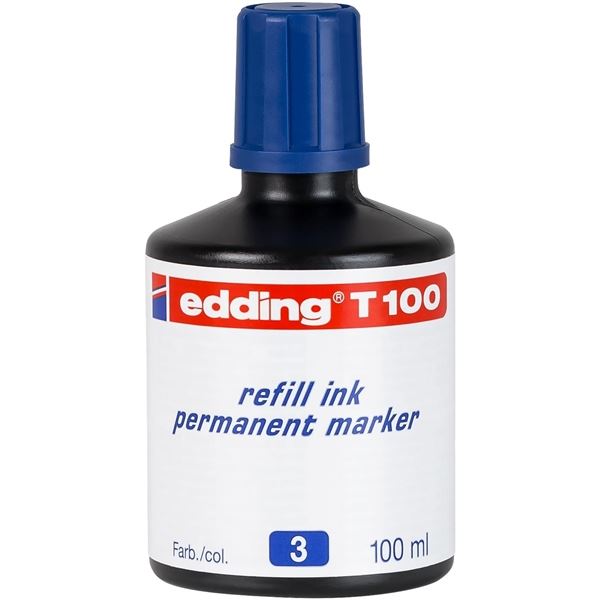 Náhradní permanentní inkoust Edding T100, 100 ml Náhradní permanentní inkoust Edding T100, 100 ml