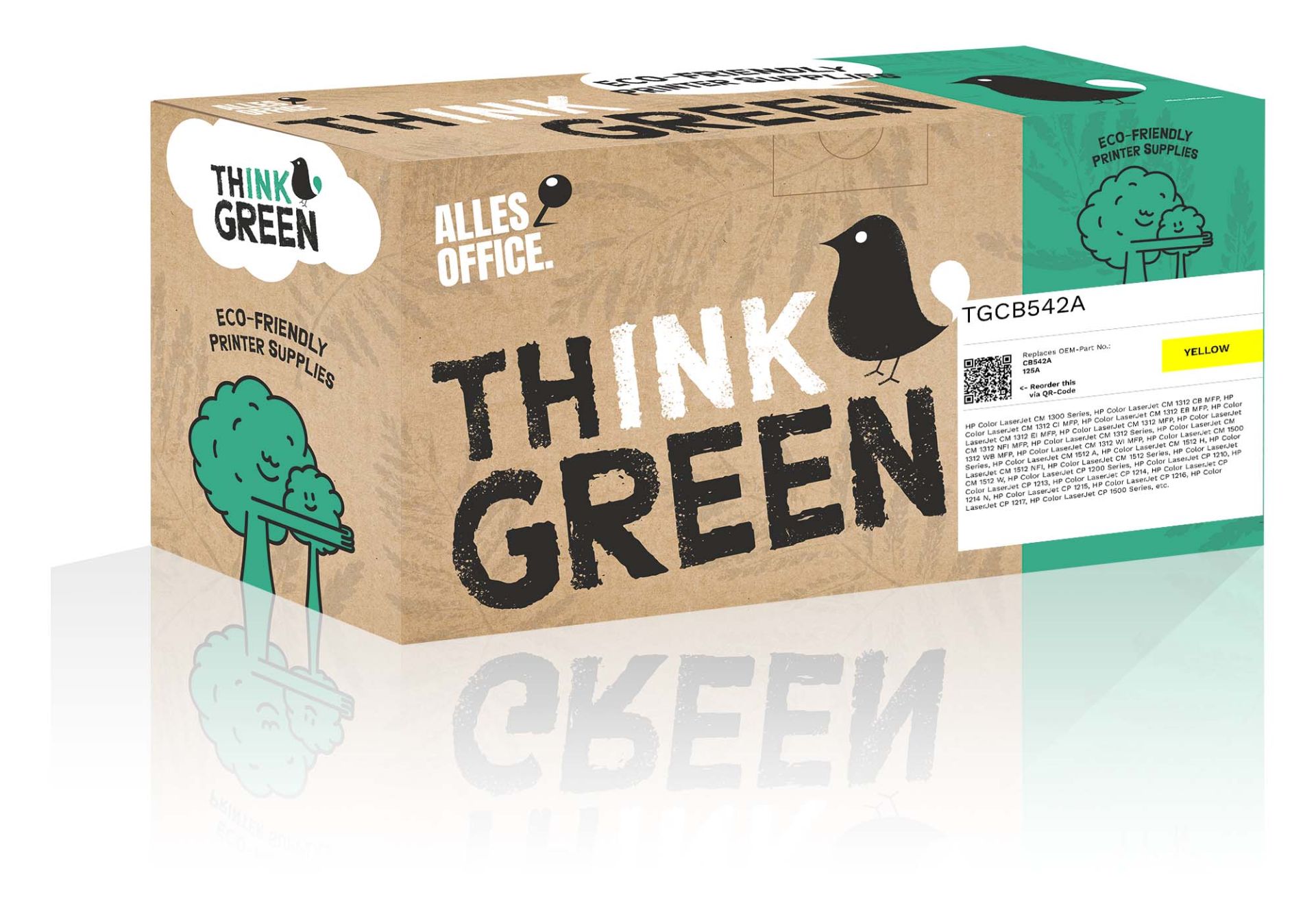 ThinkGreen HP CB542A / 125A Toner žluť
