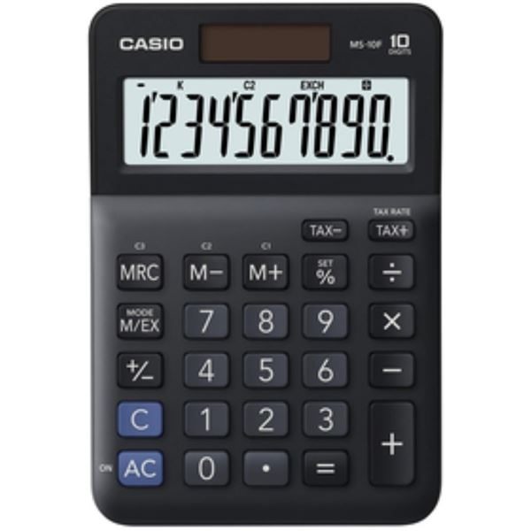 Stolní kalkulačka Casio MS 10 F - 10místný displej