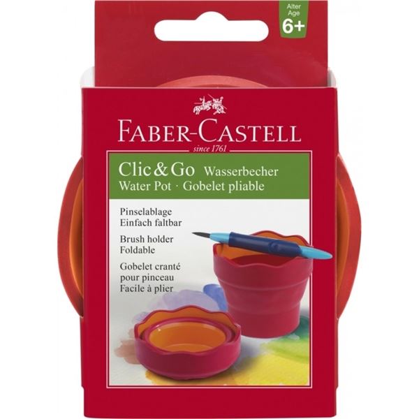 Kalíšek na vodu Faber-Castell, červený Kalíšek na vodu Faber-Castell, červený