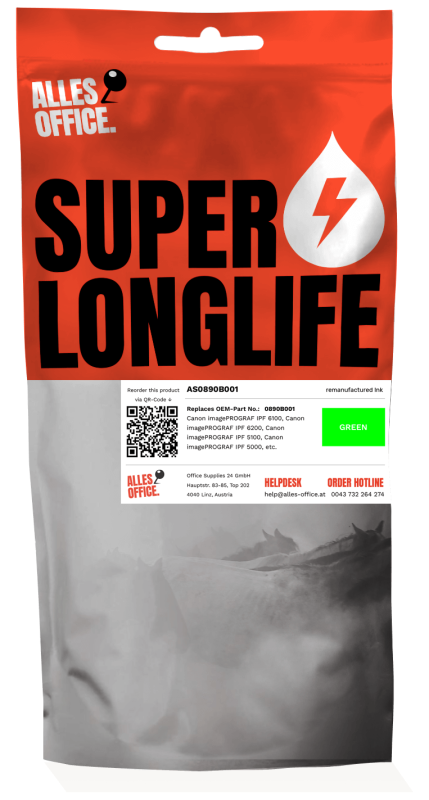 Superlonglife Canon 0890B001 / PFI-101G Ink zelený