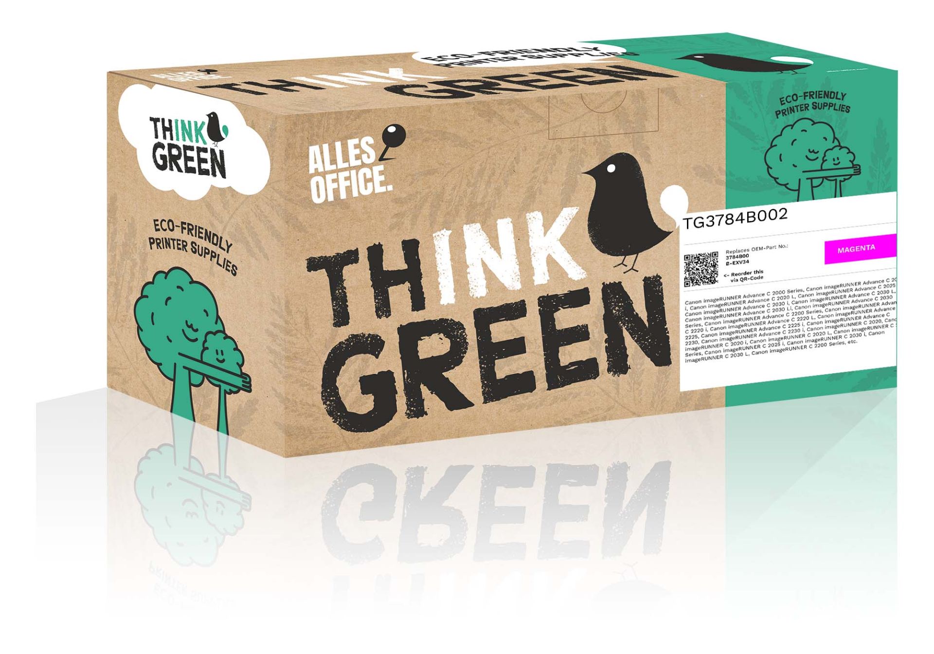 ThinkGreen Canon 3784B002 / C-EXV34 Toner purpurová
