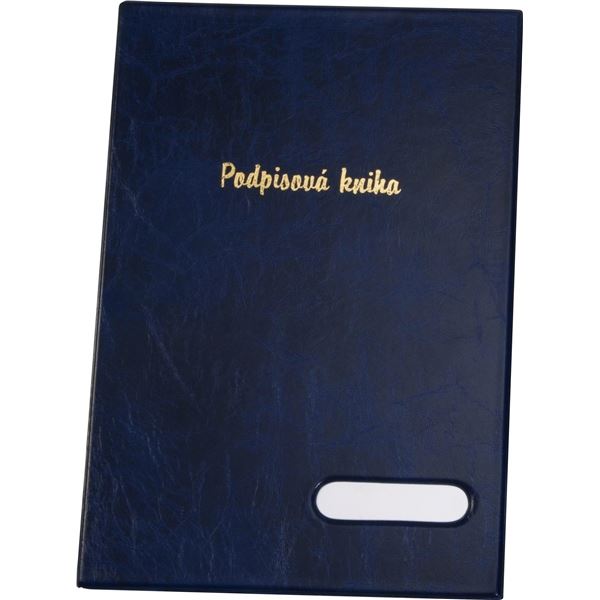 Podpisová kniha Xepter - A4, 14 listů, modrá Podpisová kniha Xepter - A4, 14 listů, modrá