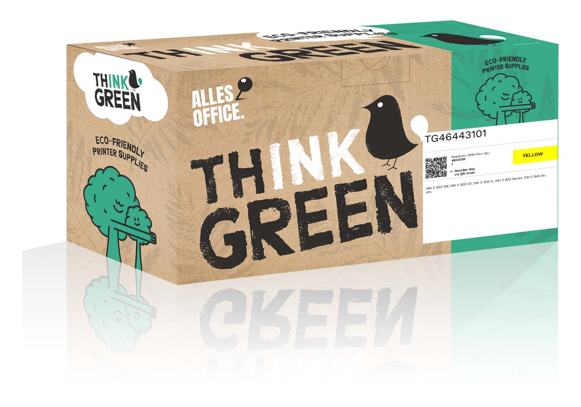 ThinkGreen OKI 46443101 Toner žluť