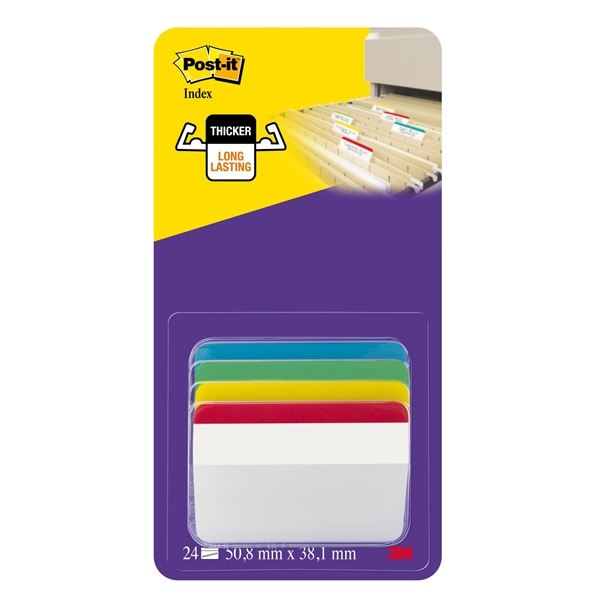 Záložky Post-it do pořadačů, mix barev Záložky Post-it do pořadačů, mix barev