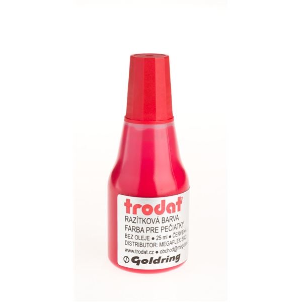Razítková barva Trodat, 25 ml, červená